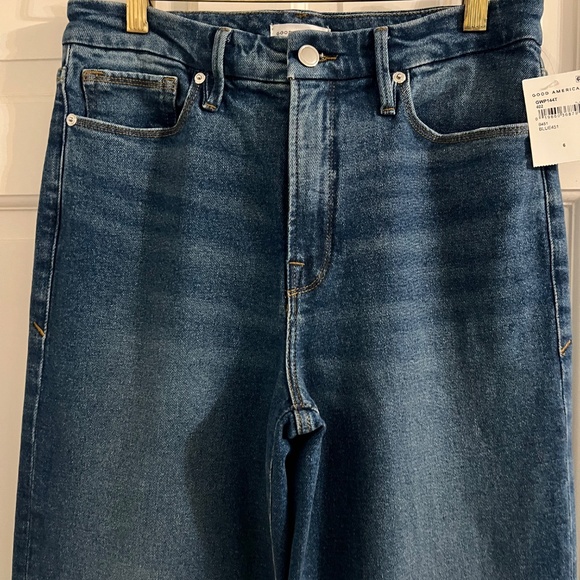 NWT Good American Good Waist Palazzo Jeans size 6/28 - Picture 2 of 13